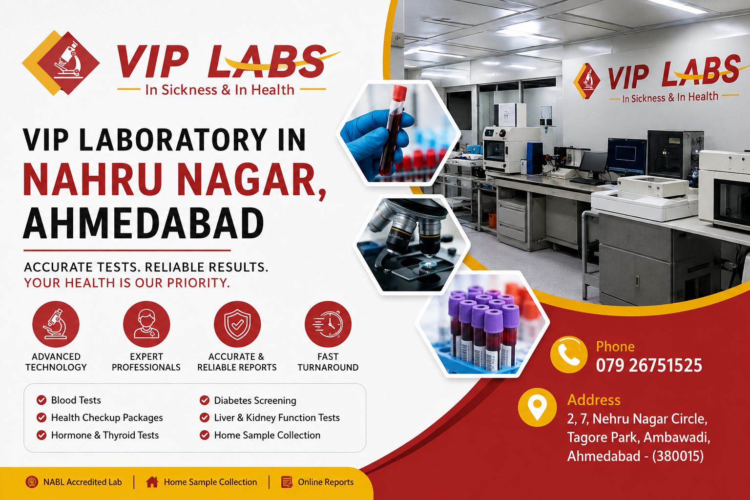 VIP LABORATORY IN NAHRU NAGAR, AHAMEDABAD