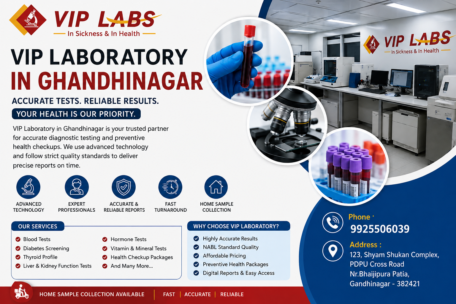 Best Pathology Laboratory in Gandhinagar | VIP Laboratory