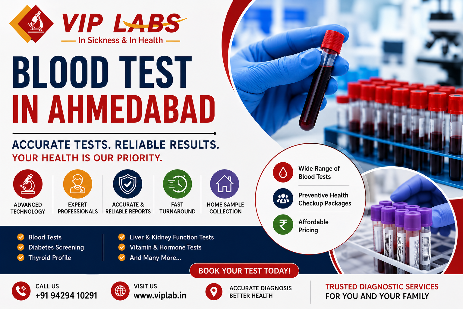 Blood Test in Ahmedabad: Types, Benefits, Cost & Where to Get Tested